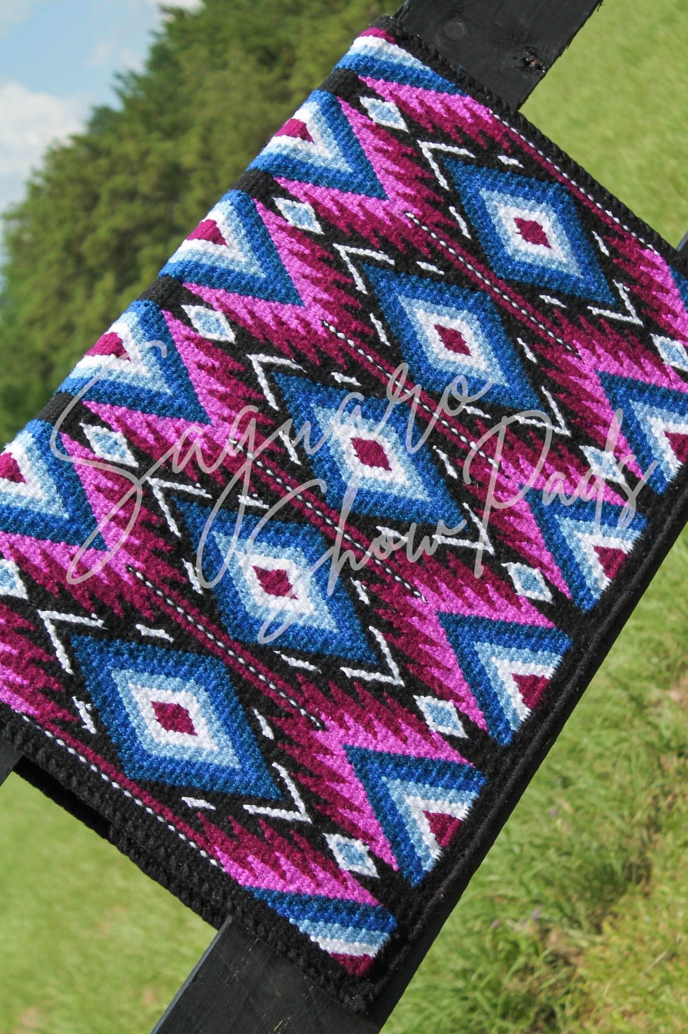 WESTERN SHOW RANCH PAD, COUVERTURE WESTERN SHOW, COUSSIN DE SPECTACLE FAIT MAIN
