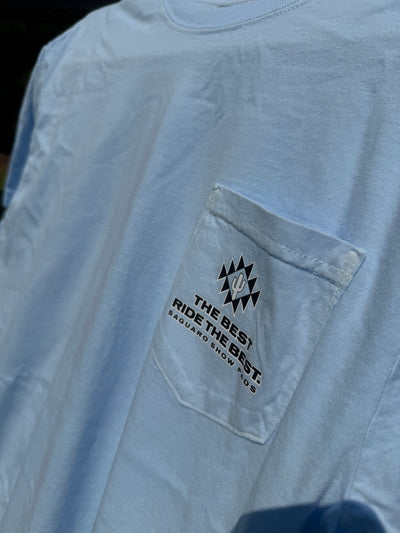 SAGUARO "THE BEST RIDE THE BEST" TEE / HYDRANGEA BLUE
