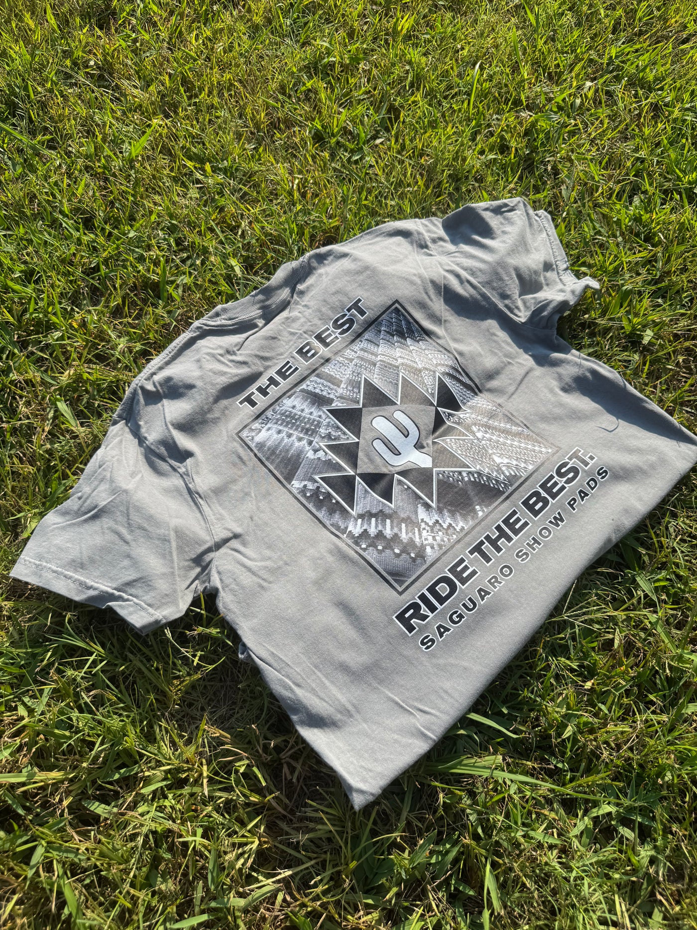 SAGUARO "THE BEST RIDE THE BEST" TEE / GREY