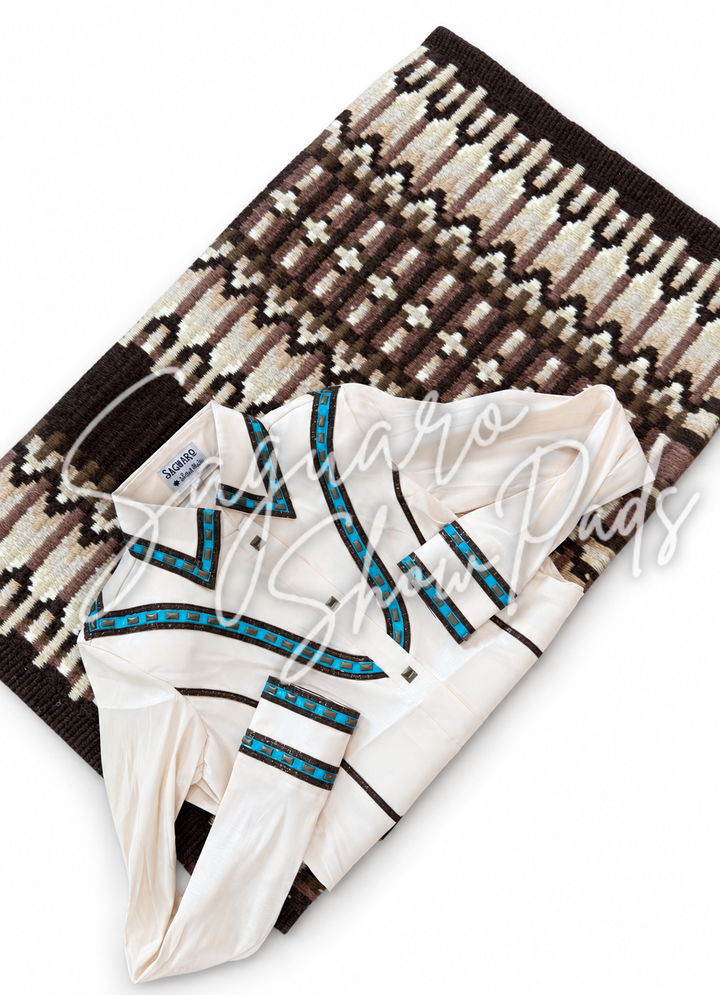 Cream Taffeta hidden zip by Saguaro (with matching pad)