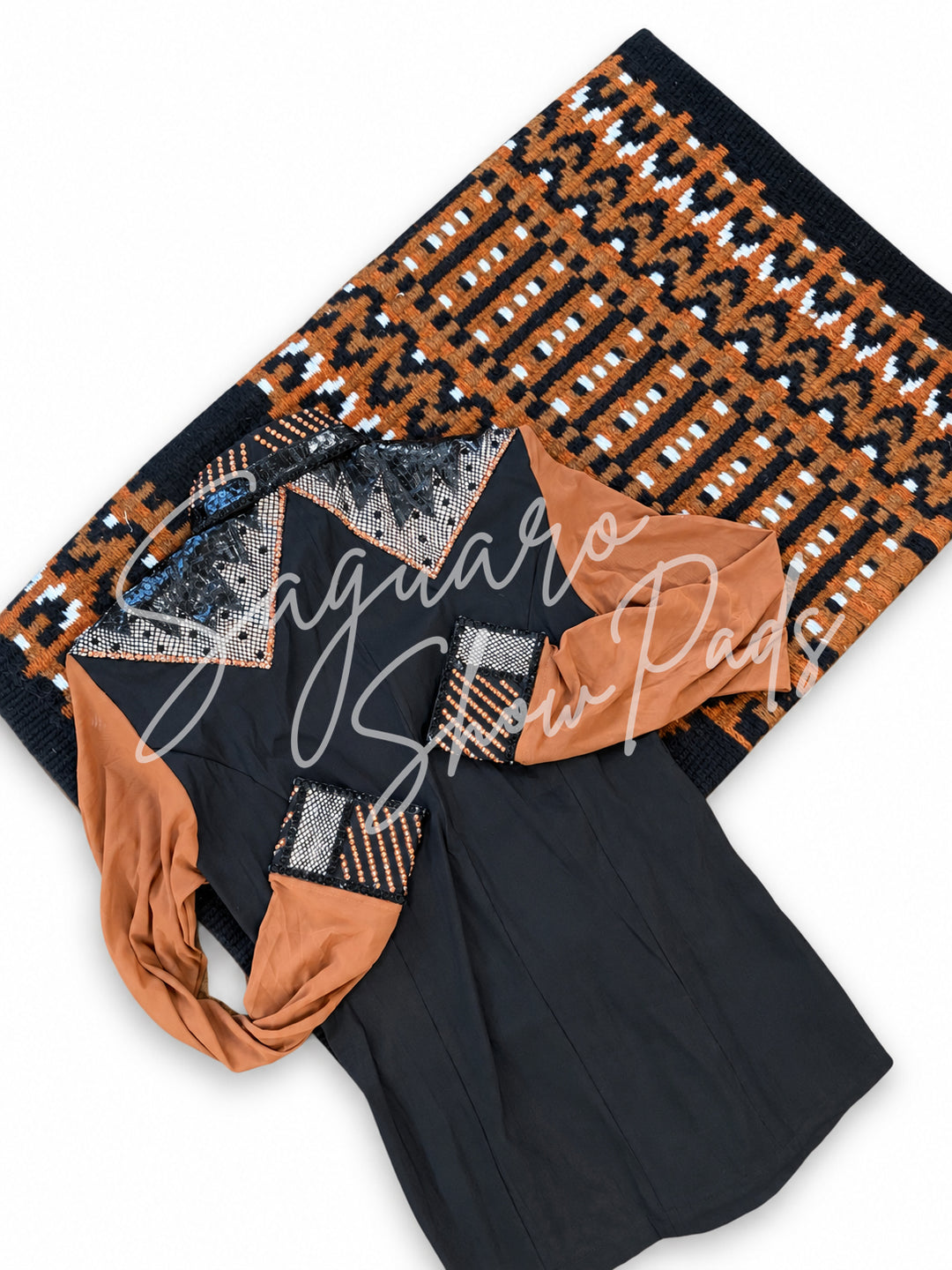 Black Taffeta hidden zip by Saguaro (with matching pad)