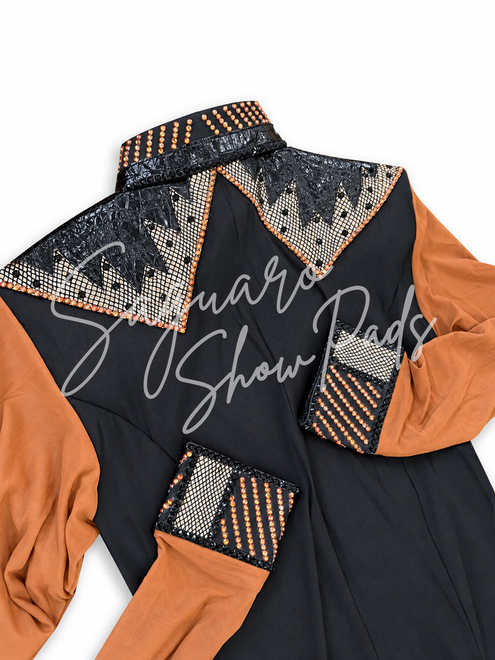 Black Taffeta hidden zip by Saguaro (with matching pad)