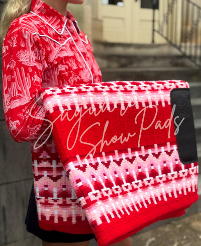 Red Saguaro Toile hidden zip by Saguaro