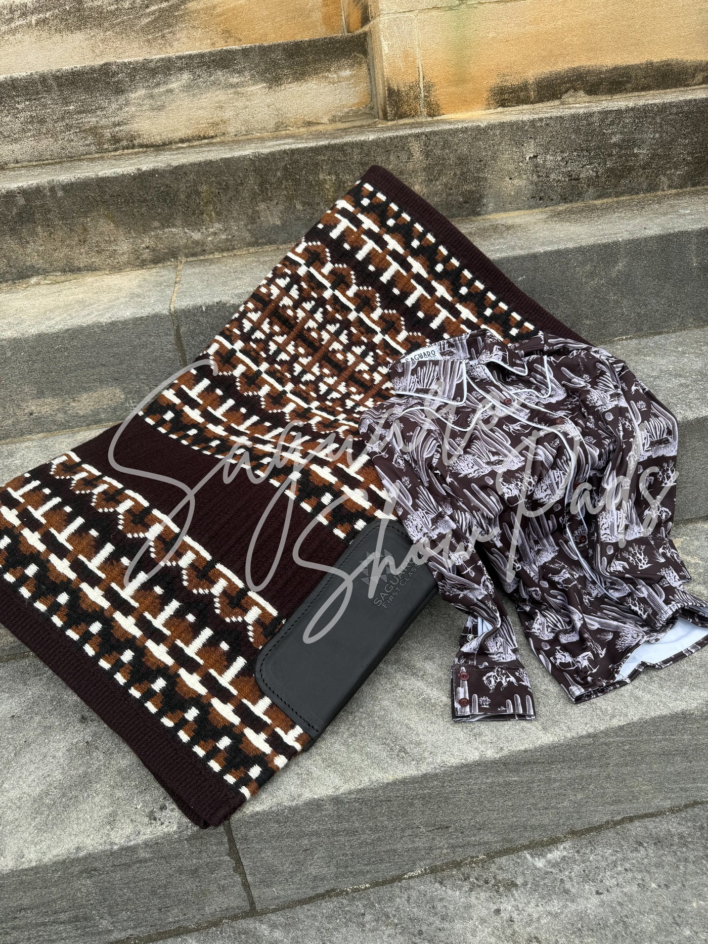 Dark Chocolate Saguaro Toile hidden zip by Saguaro