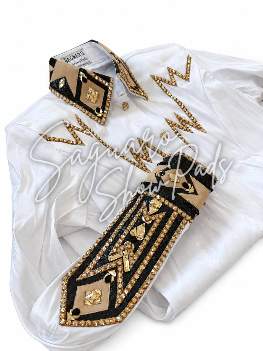 White Taffeta hidden zip by Saguaro (with matching pad)