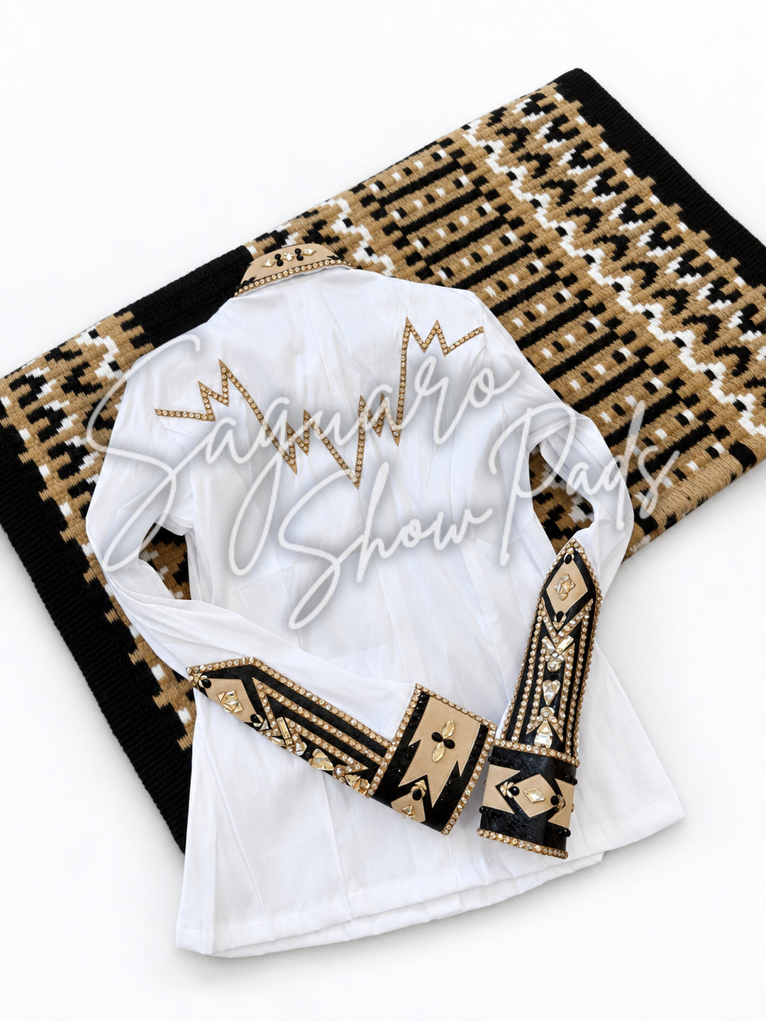 White Taffeta hidden zip by Saguaro (with matching pad)