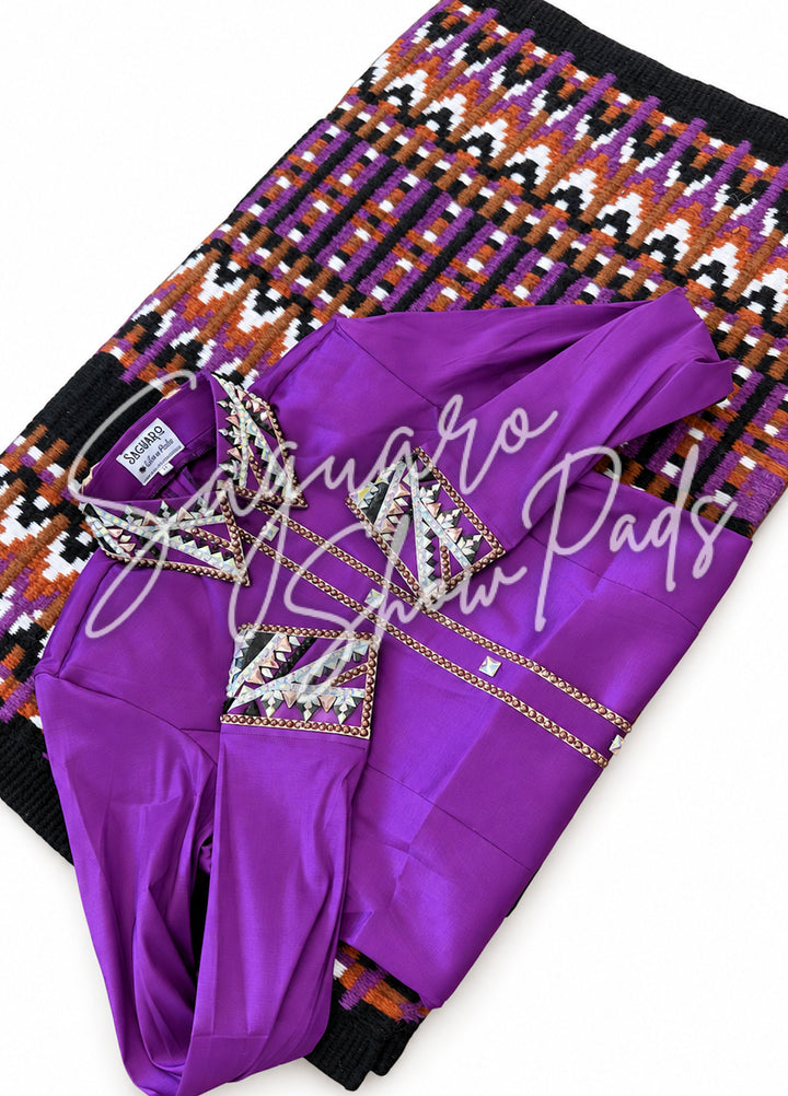 Grape Taffeta hidden zip by Saguaro (with matching pad)