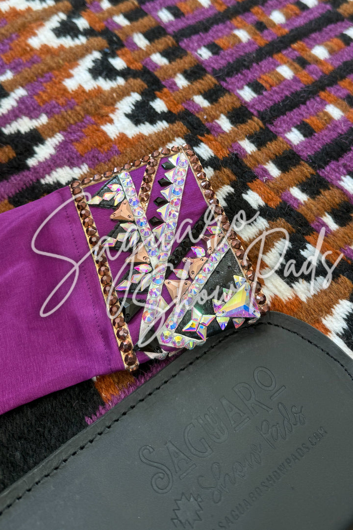 Grape Taffeta hidden zip by Saguaro (with matching pad)