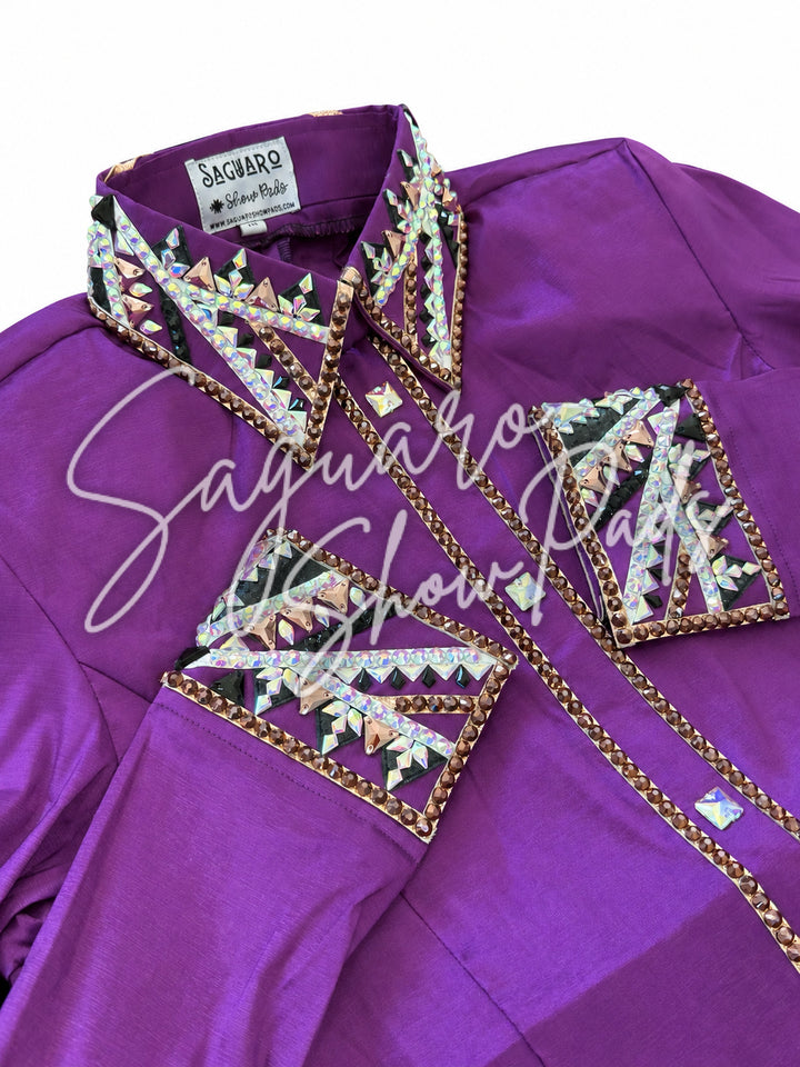 Grape Taffeta hidden zip by Saguaro (with matching pad)