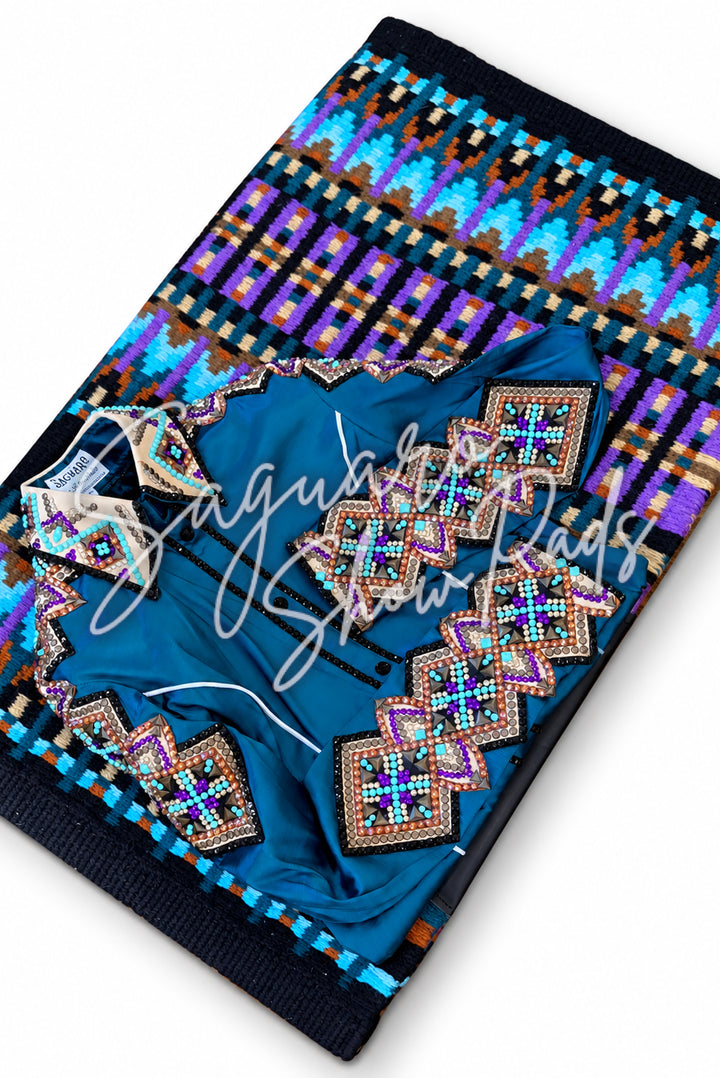Jade Taffeta hidden zip by Saguaro (with matching pad)