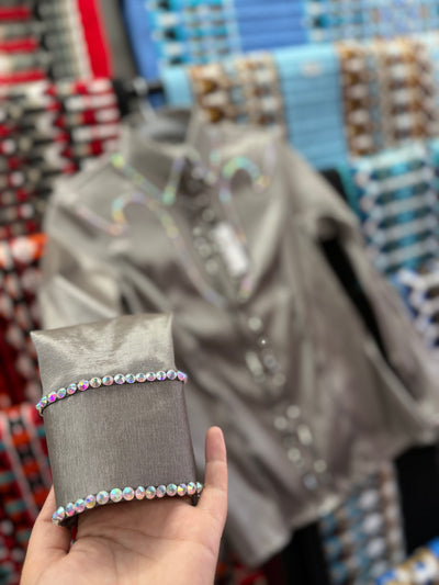 Gray Taffeta hidden zip by Saguaro