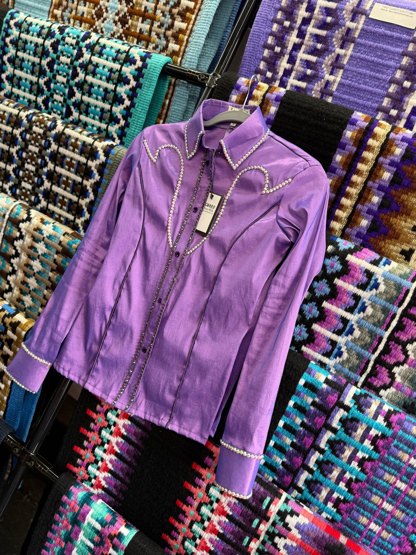 Purple Taffeta hidden zip by Saguaro
