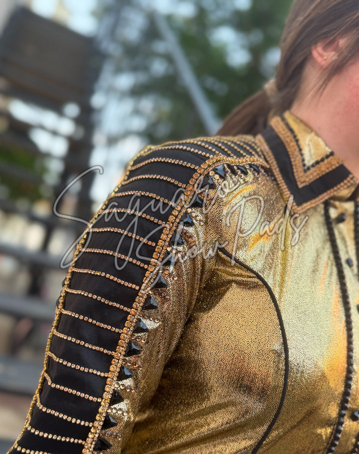 Gold Metallic hidden zip by Saguaro