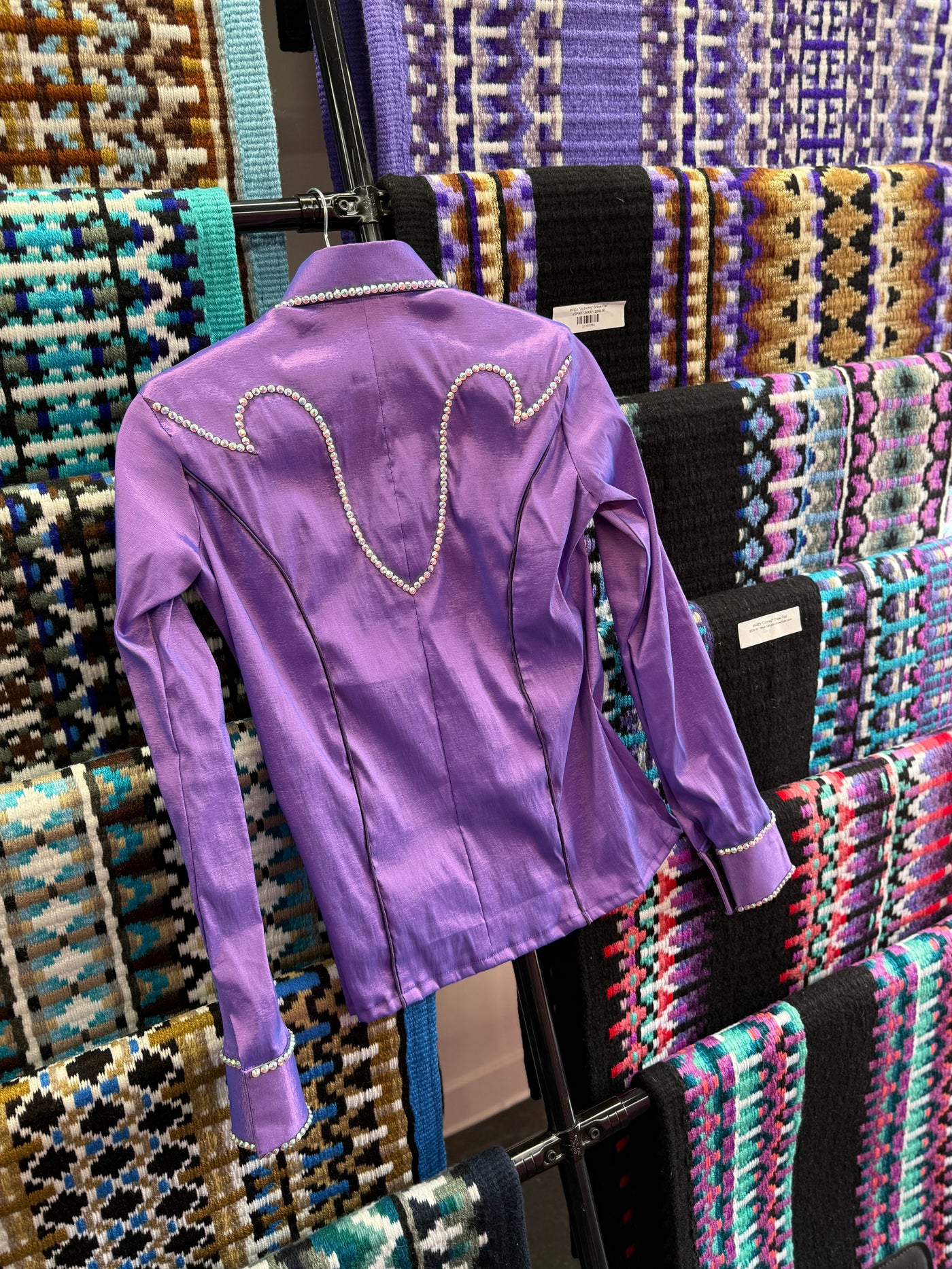 Purple Taffeta hidden zip by Saguaro