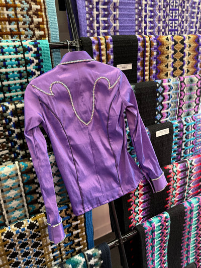 Purple Taffeta hidden zip by Saguaro