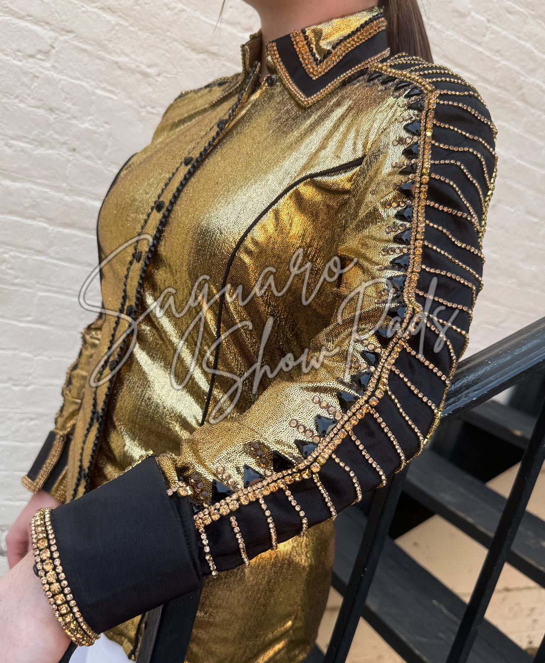 Gold Metallic hidden zip by Saguaro