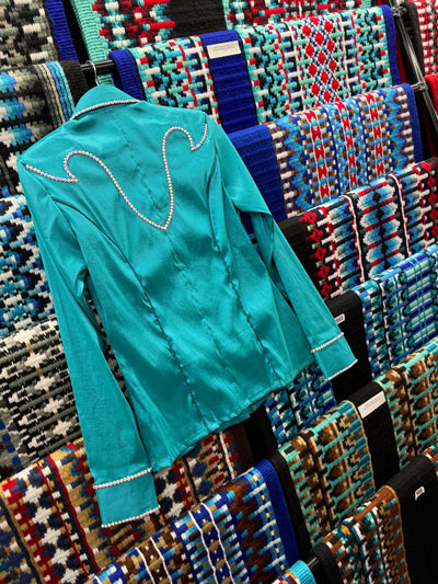 Teal Taffeta hidden zip by Saguaro