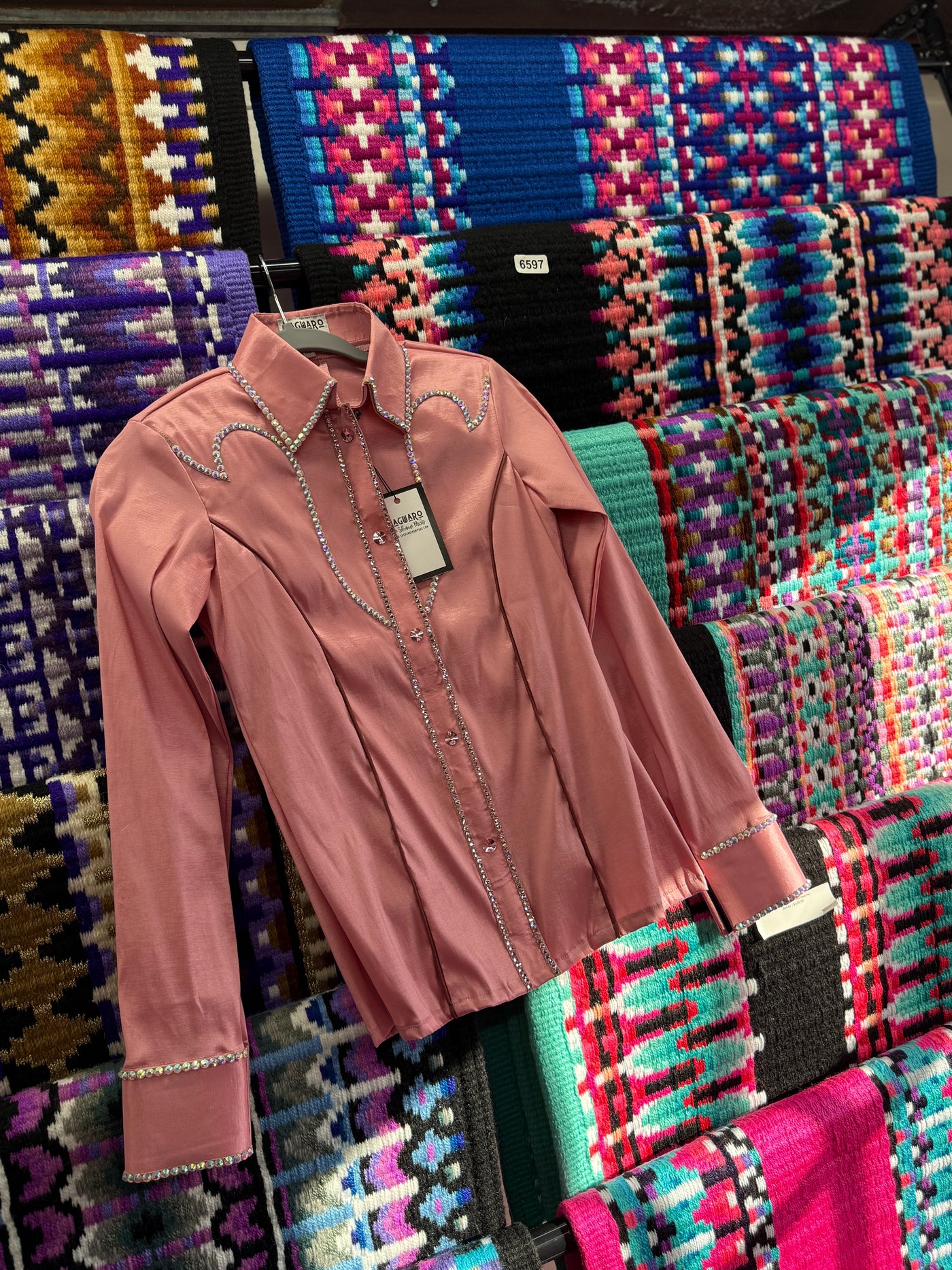 Dusty Pink Taffeta hidden zip by Saguaro
