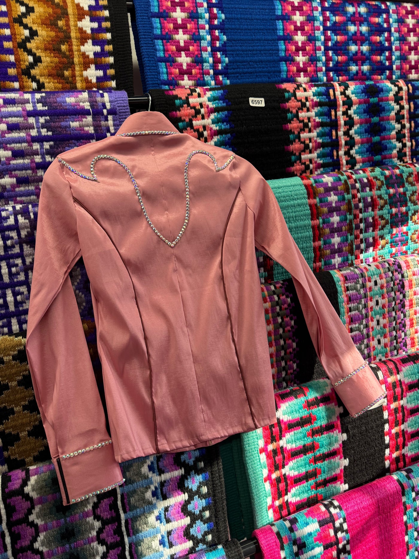Dusty Pink Taffeta hidden zip by Saguaro