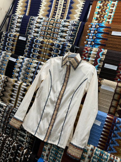 Cream Taffeta hidden zip by Saguaro