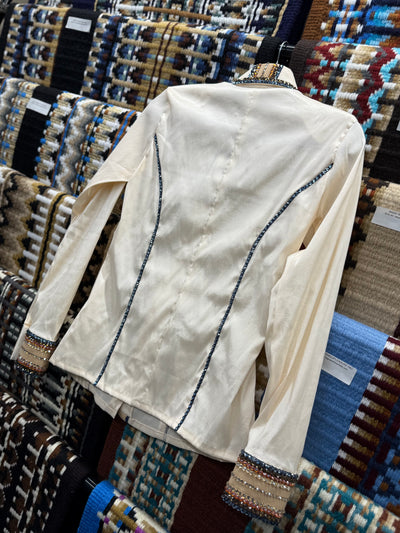 Cream Taffeta hidden zip by Saguaro