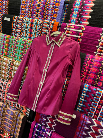 Raspberry Taffeta hidden zip by Saguaro