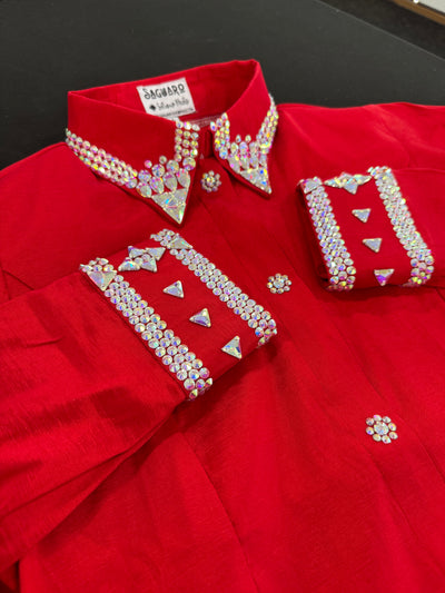 REMAKE Red Taffeta hidden zip by Saguaro