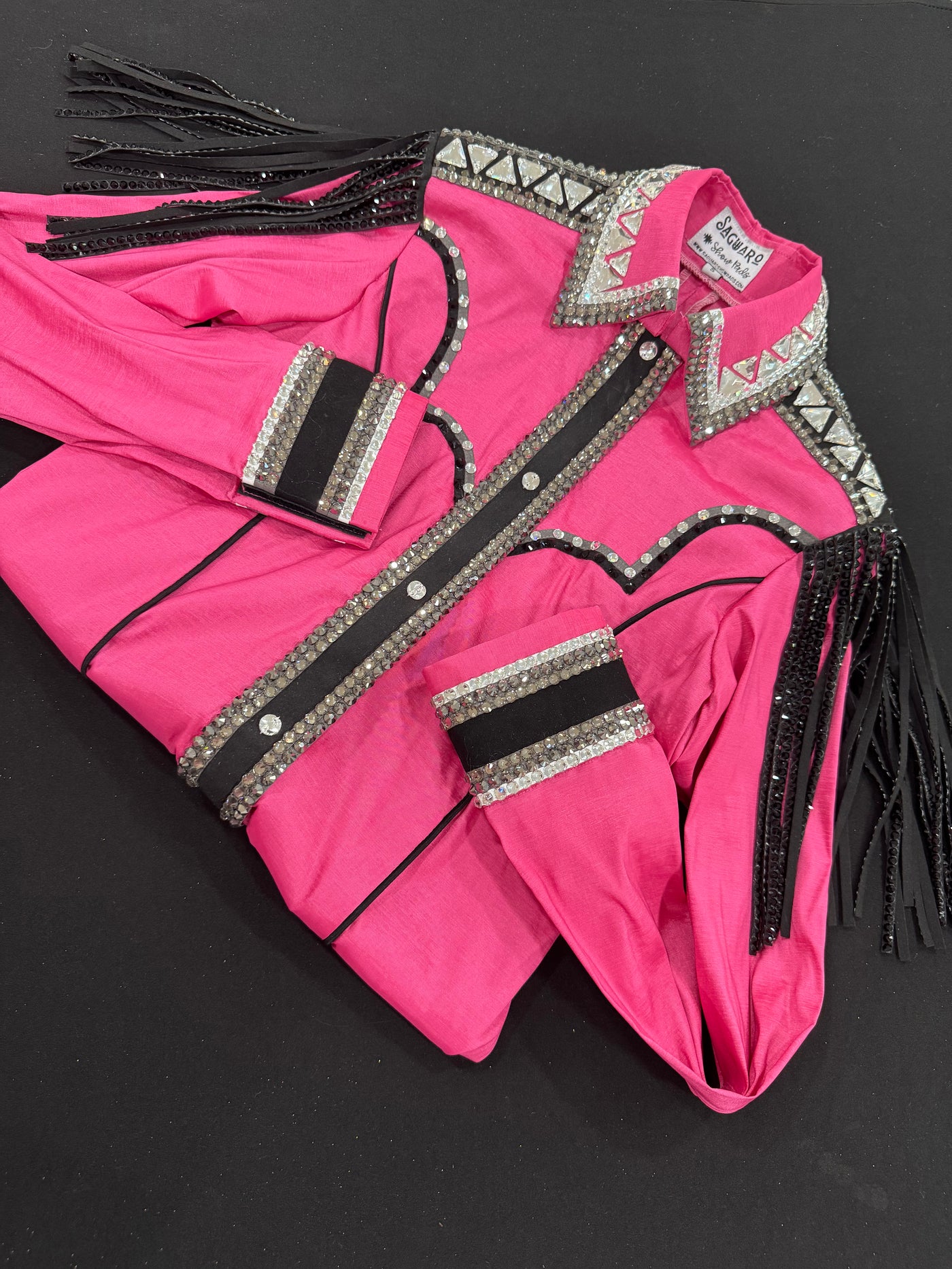 Hot Pink Taffeta hidden zip by Saguaro