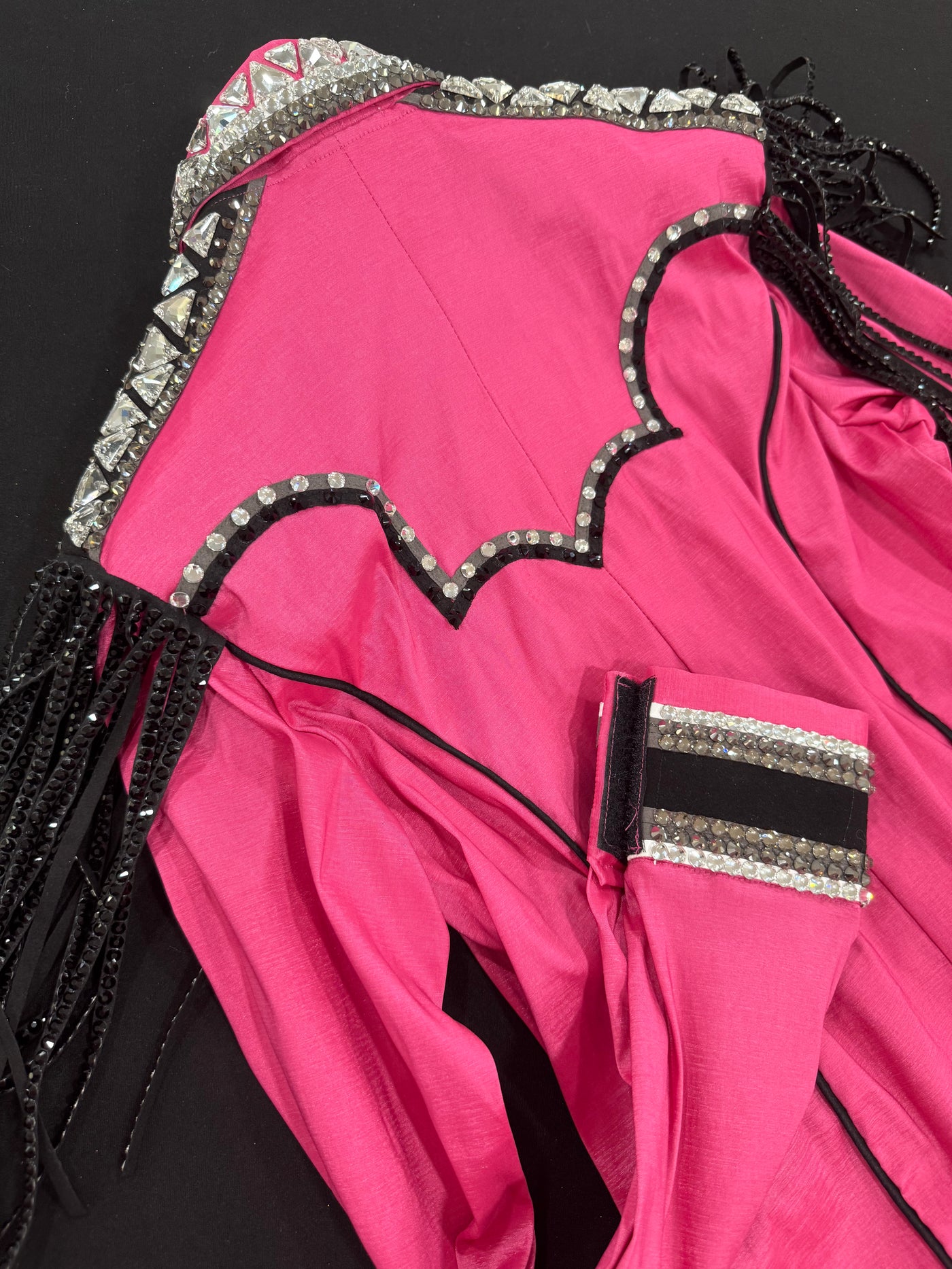 Hot Pink Taffeta hidden zip by Saguaro