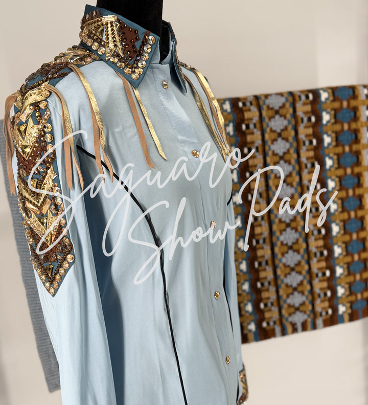 PRE-ORDER Blue Taffeta hidden zip by Saguaro (with matching pad)