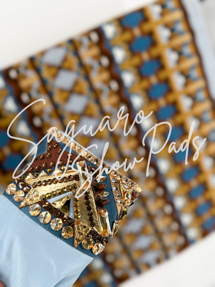 PRE-ORDER Blue Taffeta hidden zip by Saguaro (with matching pad)