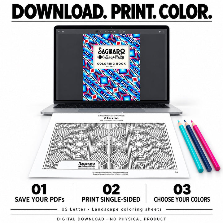 Saguaro Coloring Book · Volume 1 | Digital Download