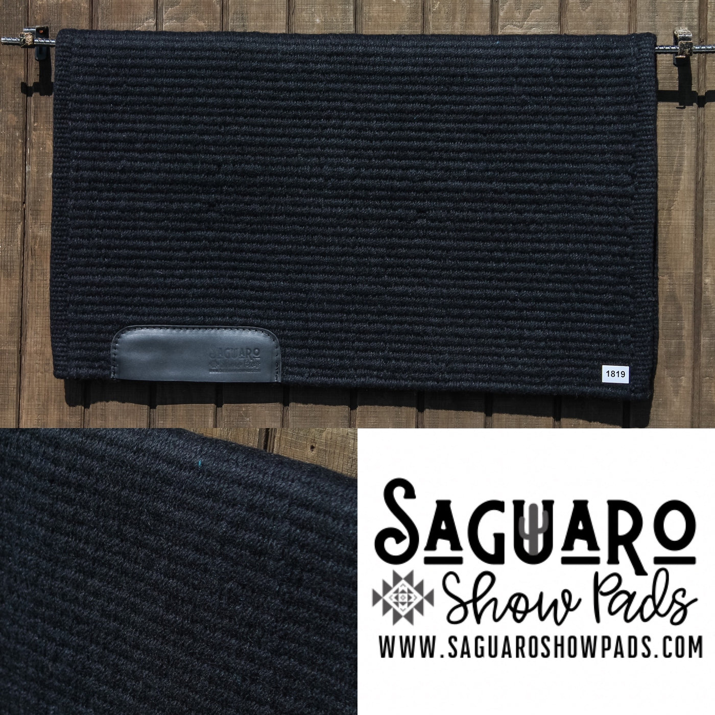 Saguaro Solid #1819 "BLACK" Show Pad