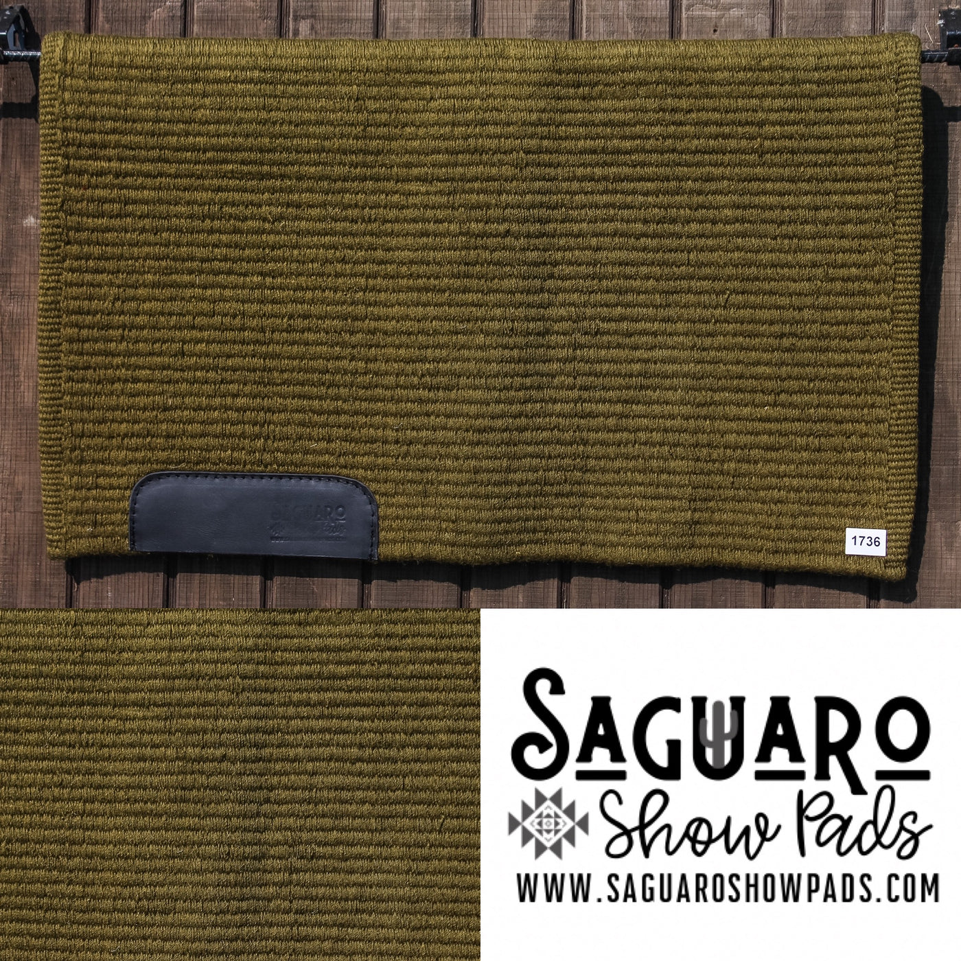Saguaro Solid "Dark Olive" Show Pad **IN STOCK**