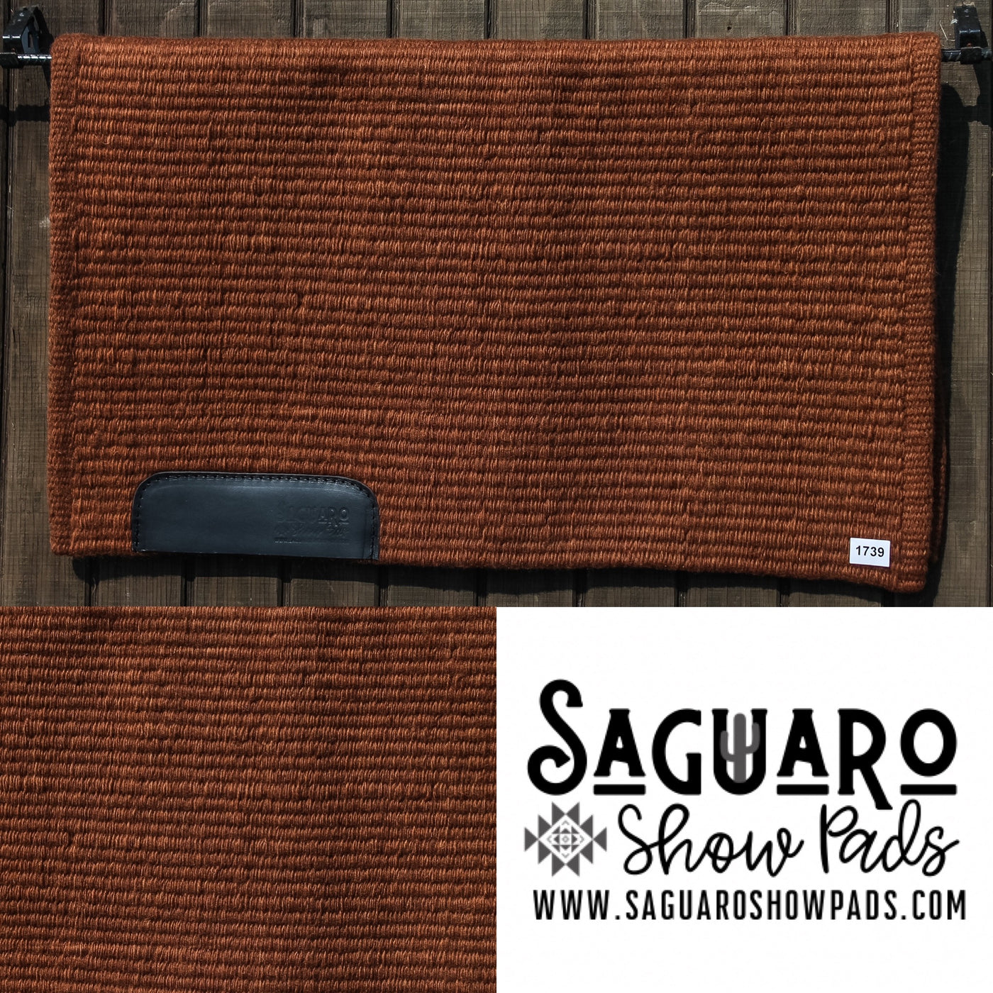 Saguaro Solid "Chocolate Brown" Show Pad **IN STOCK**